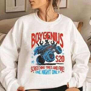 Boygenius Screeching Tires And Fire Sweatshirt Boygenius Rock Band Sweatshirt 05